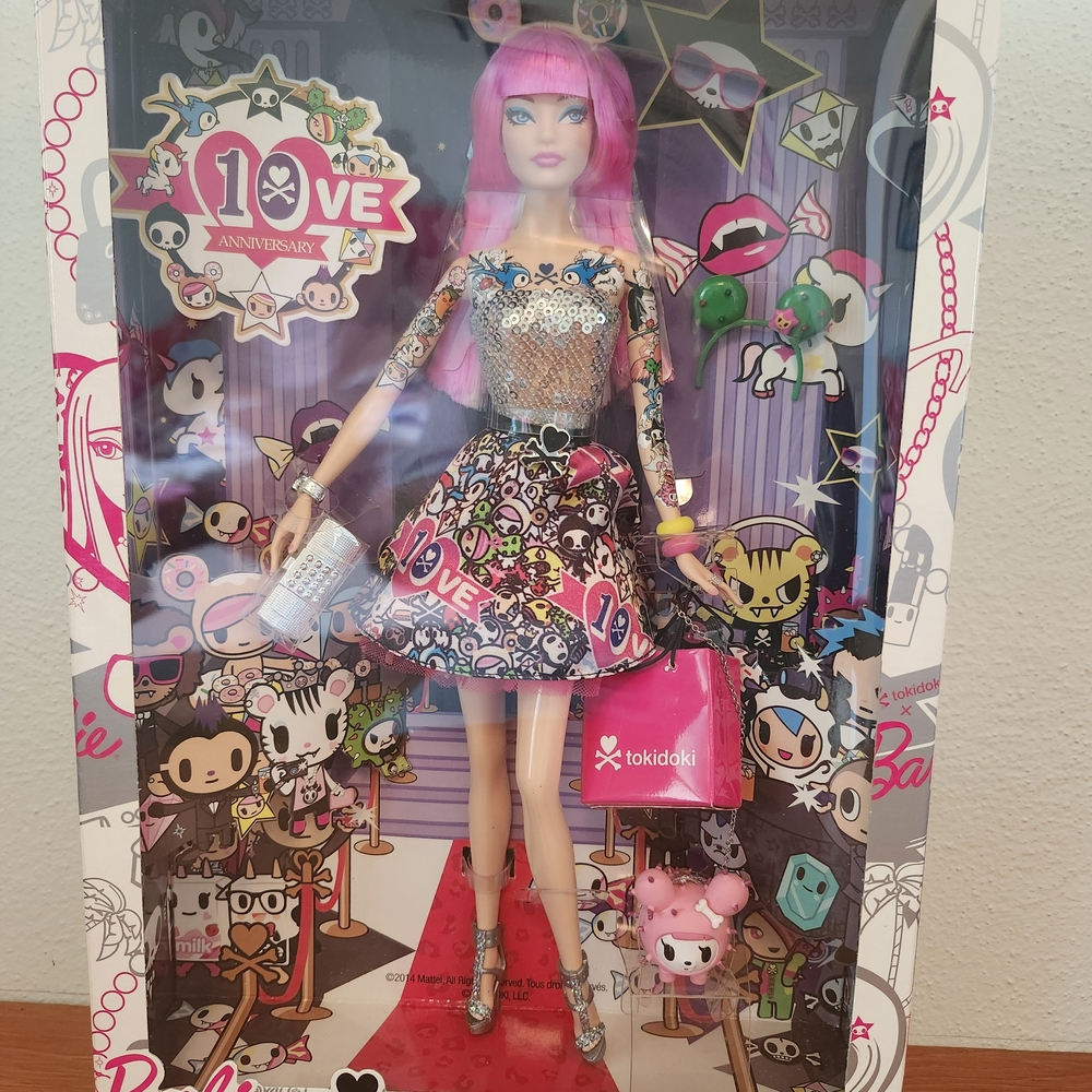 Tokidoki Barbie Doll with Pink Hair